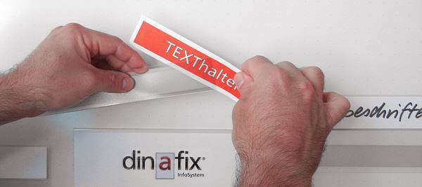 Magnetische Texthalter von dinafix